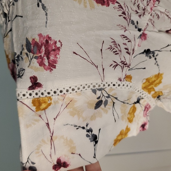 Buffalo David Bitton Floral Viscose Top Blouse M - Picture 7 of 12